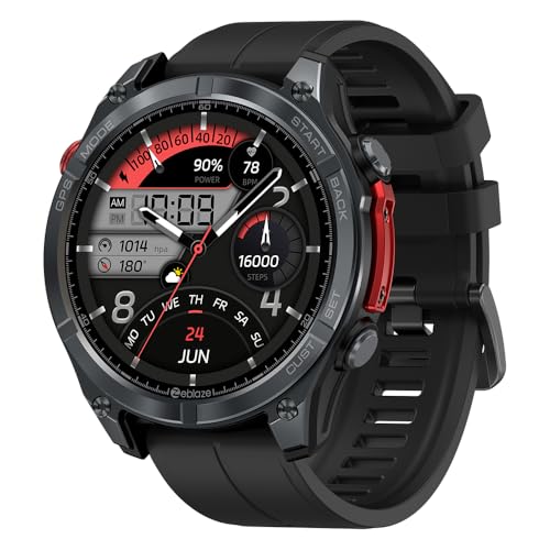 Zeblaze Stratos 4 Smartwatch Relogio Inteligente Masculino Relógio Inteligente, GPS 170+Esportivo, 5ATM a Prova d’Agua, Chamadas Bluetooth,Android Smart Watch for Android IOS