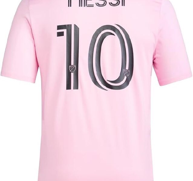 adidas — Camisa de performance masculina do Lionel Messi: Inter Miami CF, nº. 10, com nome e número do jogador