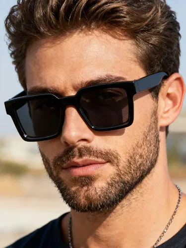 Óculos De Sol Masculino Armação Quadrada