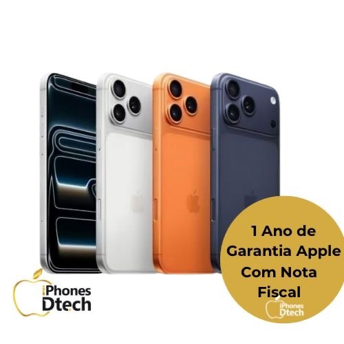 iPhone 17 Pro Pro Max 256GB 512GB Original Lacrado 1 Ano de Garantia Apple + Nota fiscal