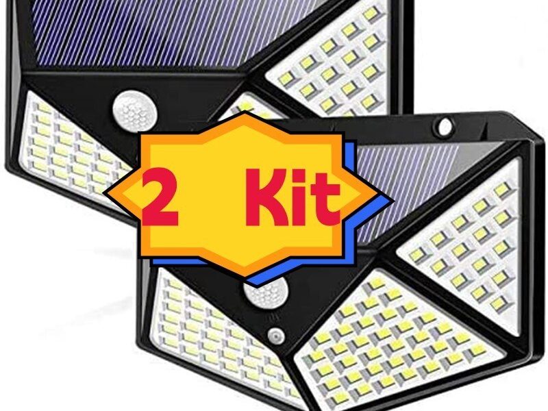 2/3/5 Luminária Solar 100 Led Com Sensor Prova D’Água Refletor Solar Parede Luz Led Solar Luminaria para Jardim Solar