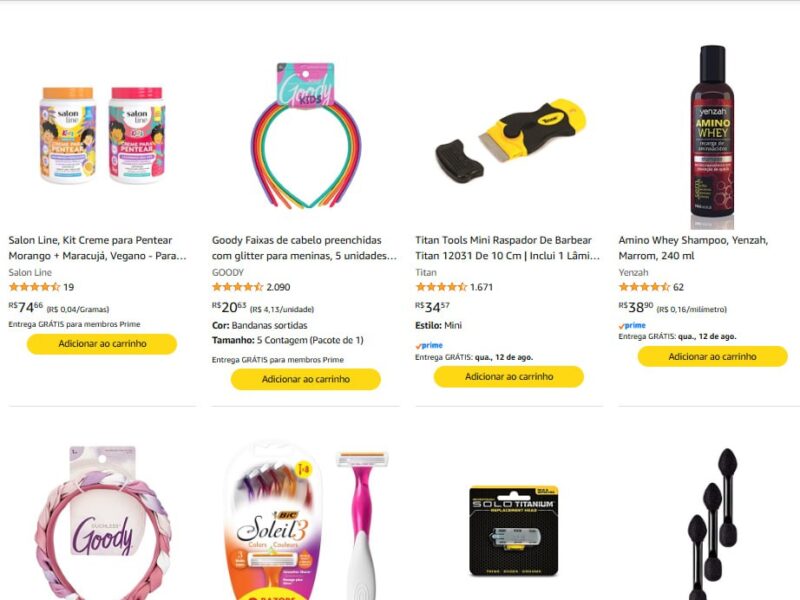 30% off em Beleza na Amazon