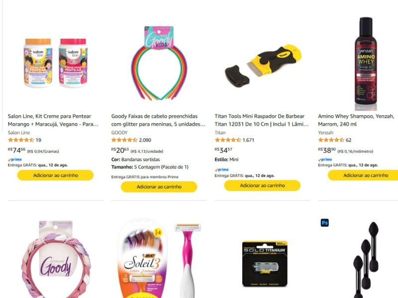 50% off em Beleza na Amazon