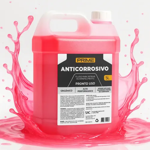 Aditivo Rosa Orgânico Radiador Pronto Uso 5l Premium