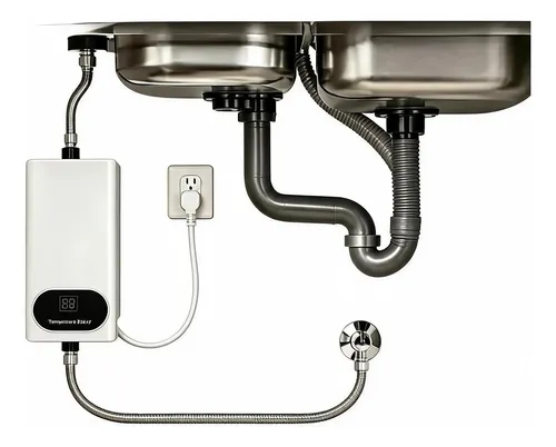 Aquecedor Elétrico Instantâneo De Água Para Cozinha 3500w