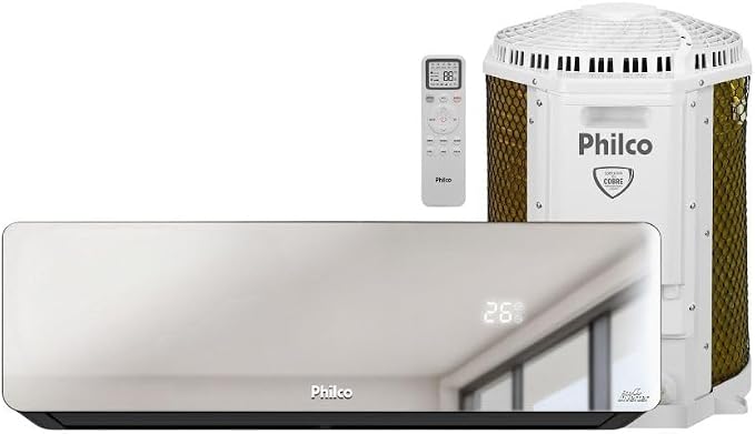 Ar Condicionado Split Inverter Philco PAC18QG Espelhado 18000 BTUs Quente e Frio 220V