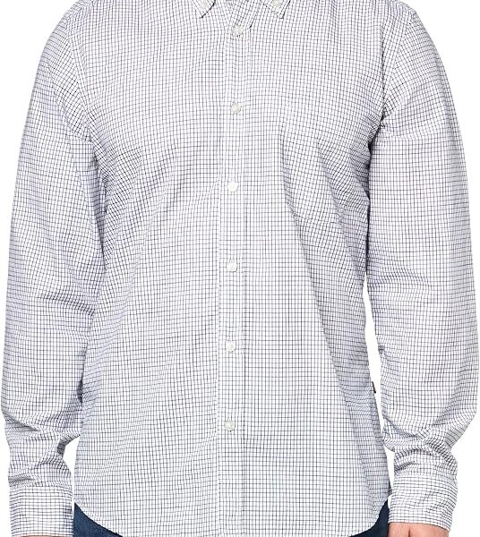 BOSS Camisa Oxford masculina de manga comprida Rickert