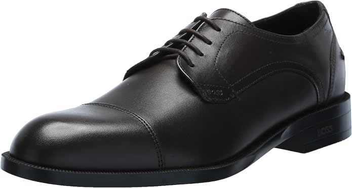 BOSS Mens Tayil Smooth Leather Derby Dress Shoe
