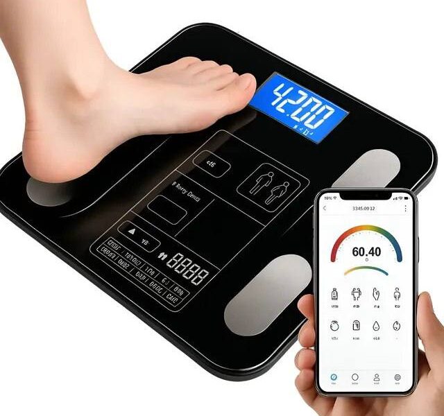Balança Bioimpedancia Digital 180kg Smart Imc Profissional