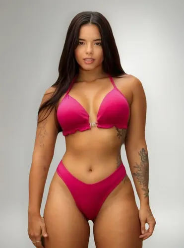 Biquini Feminino Simples Com Bojo E Elastano Moda Tendencia