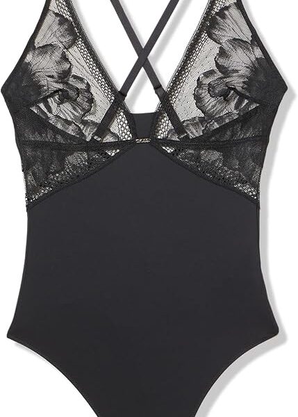 Body de renda Peony Lace Bodysuit BOSSfeminino