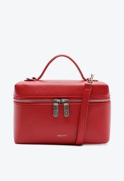 Bolsa Tiracolo Estruturada Média Vermelha