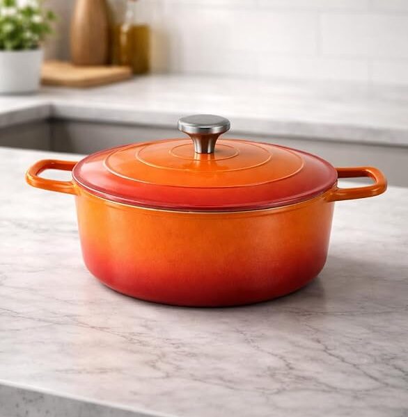 Caçarola Indução 24cm Antiaderente com Tampa e Revestimento Cerâmico