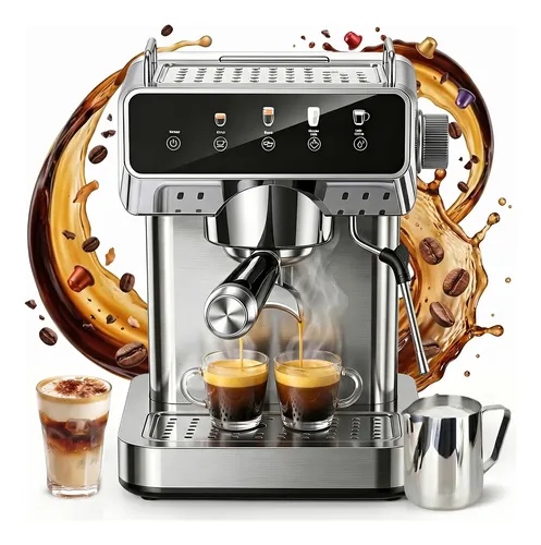 Cafeteira Espresso Latte Painel Touch 1500w 20 Bar Inox