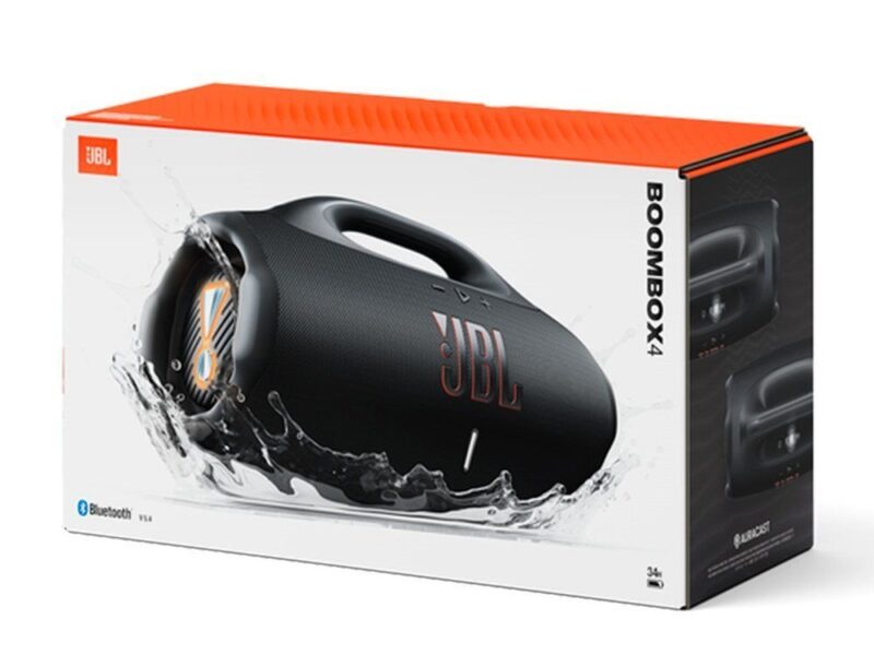 Caixa de Som Bluetooth JBL Boombox 4, com Auracast, IP68 Bivolt Preta