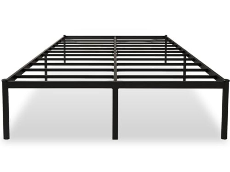 Cama de Casal 138x188cm, Estrutura Metálica Preta