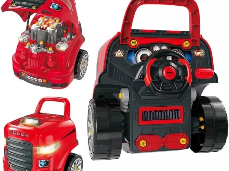Caminhão Master Motor Truck Simulador Com Volante Luz e Som Infantil Monta e Desmonta Dm Toys na Link por R$ 324,89