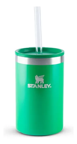 Can Cooler Térmico Com Canudo Stanley 296ml Cor Verde