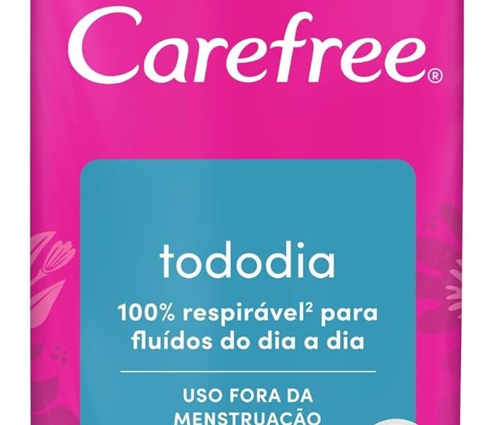 Carefree Protetor Diário Todo Dia sem Perfume 80 unidades