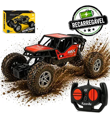 Carrinho Controle Remoto Jeep Recarregável Off Road Rally