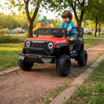 Carro Jipe Elétrico Aventura Infantil 12v Som Luz Controle Remoto – Brinq Kids – Carrinhos de Brinquedo –