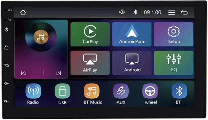 Central Multimídia MP5 Tela 7 Polegadas Roadstar RS-7200BR Pro Line Carplay Sem Fio