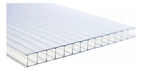 Chapa Policarbonato Alveolar Cristal 2,10×6,00 4milimetros