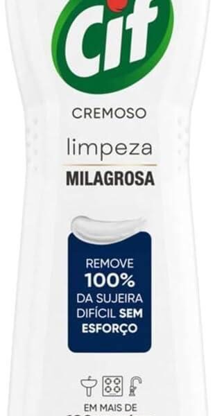 Cif Cremoso Limpeza Milagrosa Remove 100% Da Sujeira 450 Ml na Link por R$ 12,34