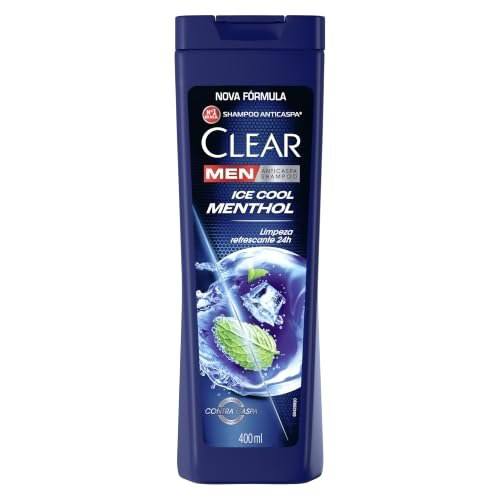 Clear Shampoo Men Anticaspa Ice Cool Menthol 400Ml