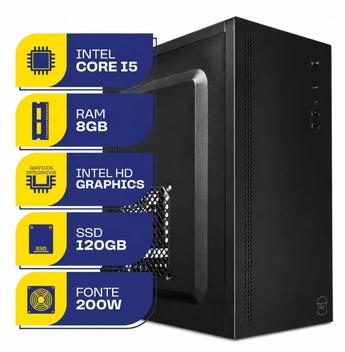 Computador Cpu Pc Torre Intel i5 8Gb Ssd 120gb Windows 11 – POWER EDGE – Mini PC –