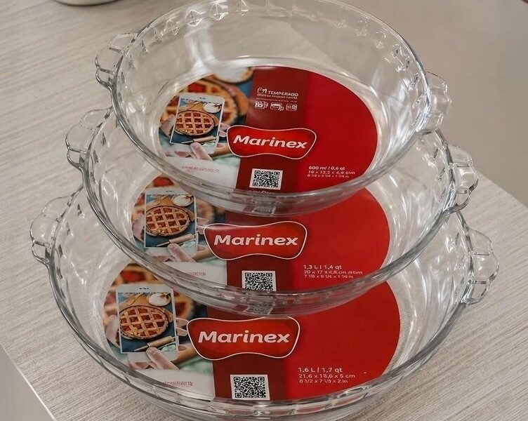 Conjunto De Formas Filetadas 3 Peças Transparente Marinex