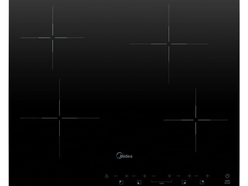 Cooktop 4 Bocas Elétrico Vitrocerâmico Midea