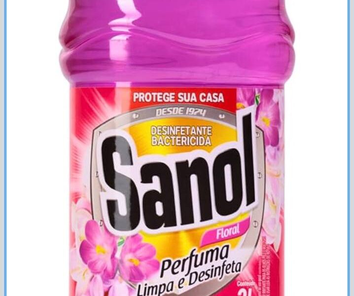 Desinfetante Líquido para uso Geral, Floral, Sanol, 2 Litros, Rosa