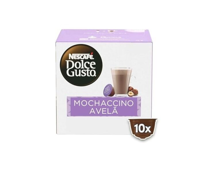 Dolce Gusto Mochaccino Em Cápsula Avelã Nescafé Caixa 170G 10 Unidades