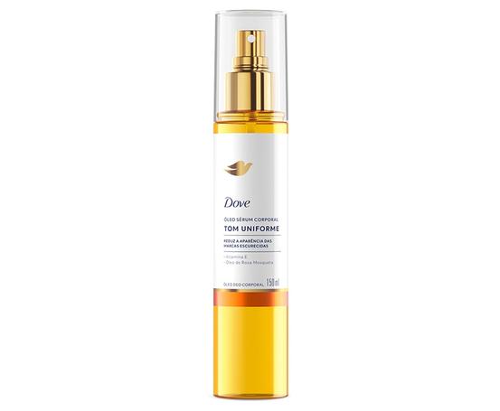 Dove Óleo Corporal Sérum Tom Uniforme Vitamina E e Óleo de Rosa Mosqueta 150ml