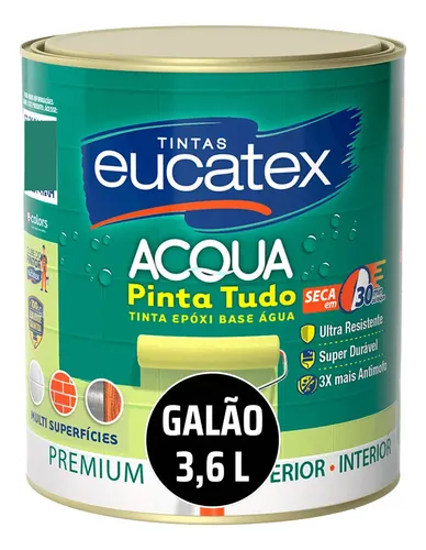 Epóxi Tinta Base Água Azulejo Banheiro Madeira Cozinha 3,6 L
