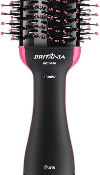 Escova Secadora Britânia BEC02PR Bivolt 4 em 1 1300W