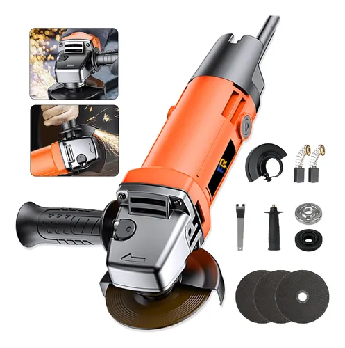 Esmerilhadeira Lixadeira Angular 900w 115mm 11000rpm 3 Disco