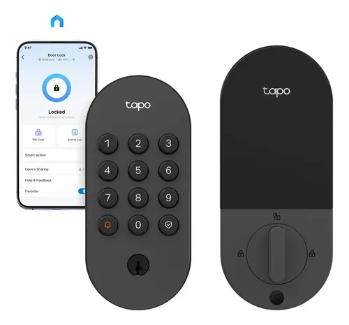 Fechadura Digital De Sobrepor Inteligente interna/externa IP54 TP-link Tapo Dl100