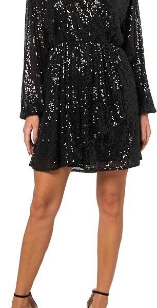 Formal C_dilloi Sequin Short Wrap Dress BOSSFeminino