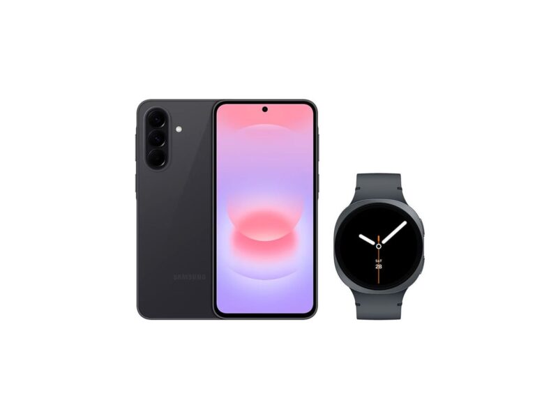 Galaxy A37 5G (256GB) – Preto + Galaxy Watch8 BT 44mm – Grafite
