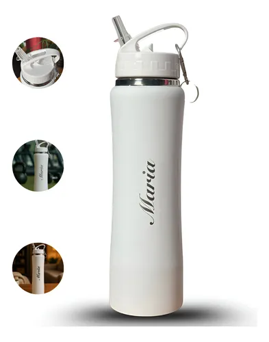 Garrafa Térmica Personalizada Com Nome 750ml Academia Esport