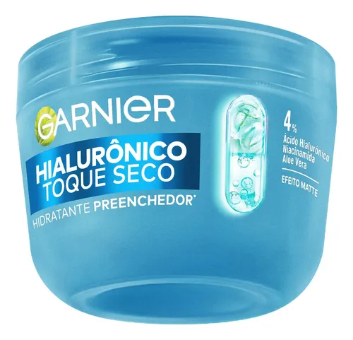 Gel Creme Hidratante Facial Toque Seco Pele Oleosa Hialurônico Garnier, 85g