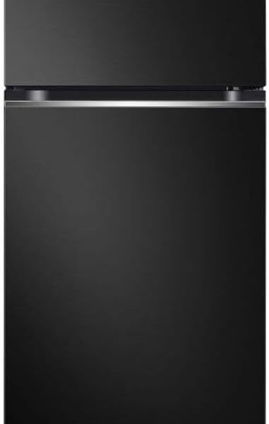 Geladeira LG GN-B392PX 2 Portas 395 Litros Preta Inox | Frost Free, Top Freezer Inverter -127 Volts