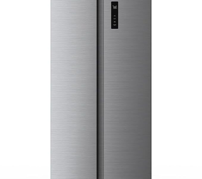 Geladeira Refrigerador HQ Frost Free Side By Side 480 Litros Inox HQ-480SBSFFK (127V)