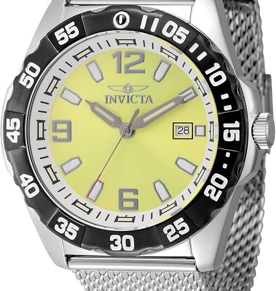 INVICTA Coalition Forces Masculino 45 mm Aço Inoxidável Preto + Mostrador Branco Aço Quartzo VJ42