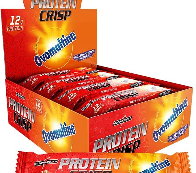 Integralmedica Whey Protein Crisp Bar Ovomaltine 12 Unidades