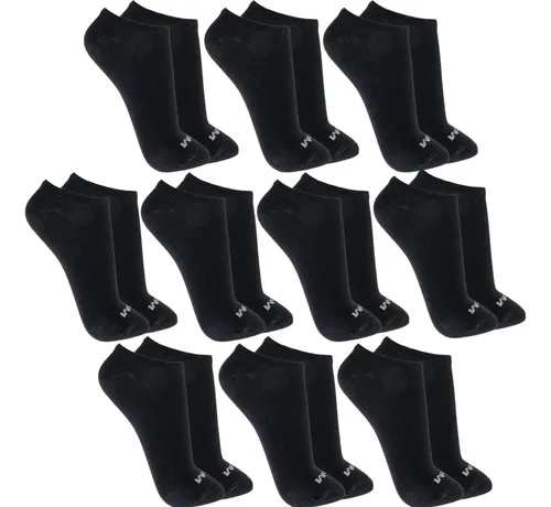Kit 10 Pares Meias Mash Invisível Esportiva Algodão Original