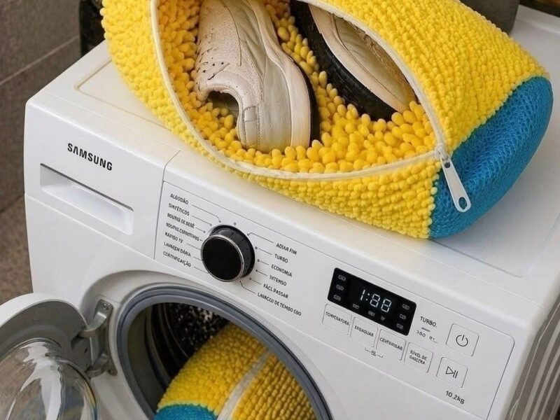 Kit 2 Saco Para Lavar Sapatos Na Máquina De Lavar Prático