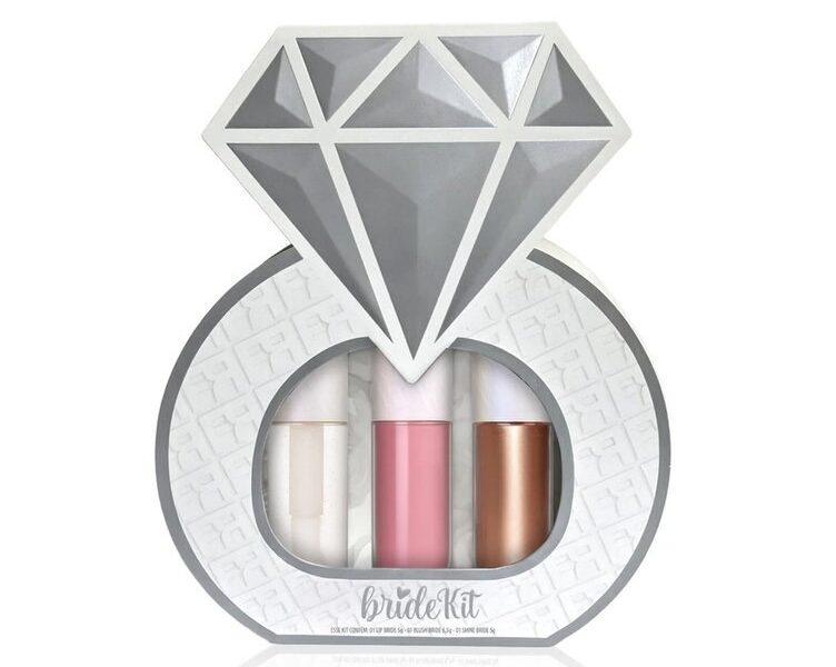 Kit Bride Franciny Gloss Iluminador E Blush Casamento Prata